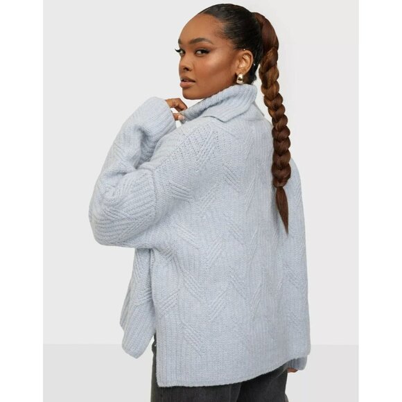 SAMSOE SAMSOE Women Kei turtleneck 11250 Color Gray Dawn Size Medium - Picture 2 of 14